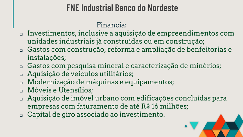 Incentivos Fiscais e Financiamentos Indústria Sertão Pernambucano